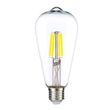 HEKA ERD-209 6 Watt Beyaz Işık ST64 Rustik Armut Ampul