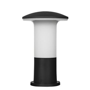 CATA CT-7016 NAPOLİ 27 cm Siyah Mantar Bollard Armatür (ABS Plastik)