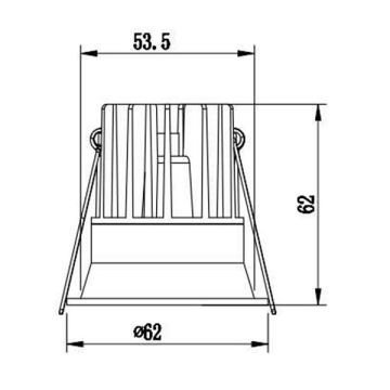 JUPITER LS557 B 7 Watt Beyaz Sıva Altı Yuvarlak LED Spot - Metal - Gün Işığı (3000K)