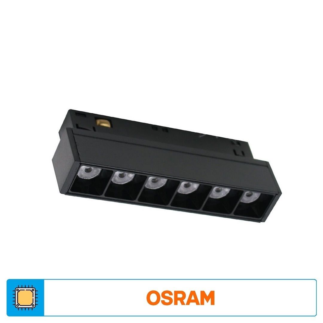 ACK AD40-02101 6 Watt 13 cm Lensli OSRAM LED Magnet Armatür - Gün Işığı (3000K)
