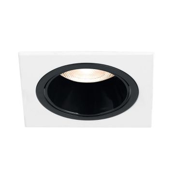 Braytron BH03-05210 Beyaz-Siyah Sıva Altı Kare Spot Kasası