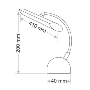 ERKled ERK2707 Lale 7 Watt Krom LED Tablo Apliği - Çift Işık Renkli (Beyaz + Gün Işığı)