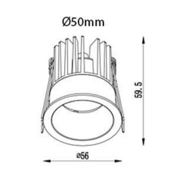 JUPITER LS544 S 7 Watt Siyah Sıva Altı Yuvarlak LED Spot - Metal - Gün Işığı (3000K)