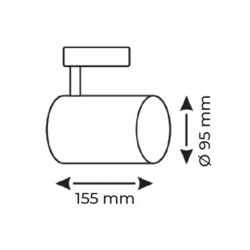 HELIOS HS 2431 Zeren Siyah Kasa30 Watt LED Ray Spot