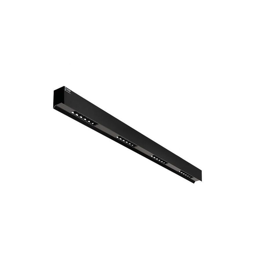 GOYA GY 8041-60 Siyah/Beyaz Kasa 20 Watt 60 cm Sıva Üstü Lensli Lineer Armatür