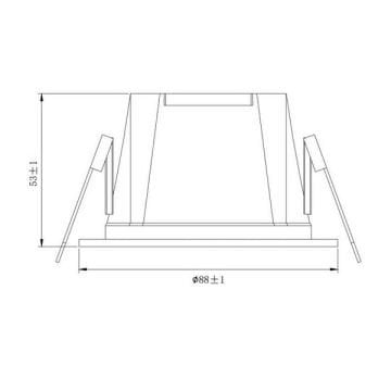 JUPITER LD700 S 7 Watt Siyah Sıva Altı Yuvarlak LED Spot - Metal - Gün Işığı (3000K)