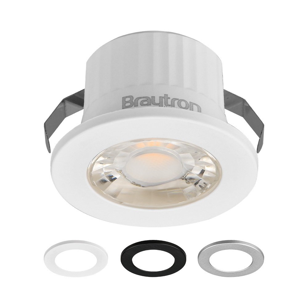 Braytron BH06-00219 3 Watt Dış Mekan Sıva Altı LED Spot - 3 Renk Çerçeve - Ilık Beyaz (4000K)
