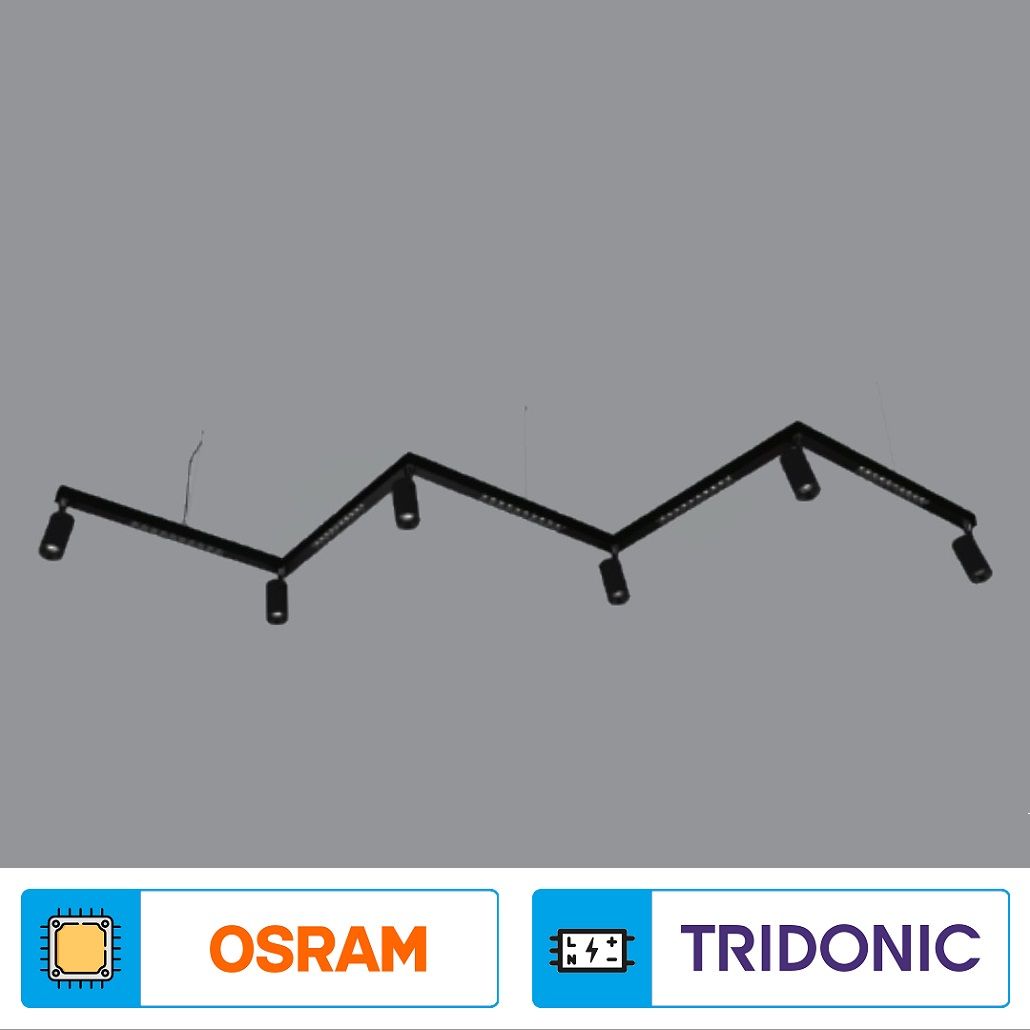 K2 GLOBAL KSL-SNAG3 95 Watt 50x240 cm Sıva Üstü/Sarkıt Mercekli Snag Lineer Armatür (OSRAM LED & TRIDONIC Driver)