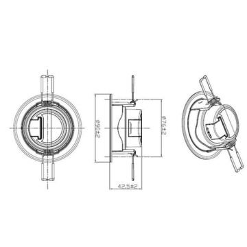 JUPITER LS458 B 5 Watt Beyaz Sıva Altı Yuvarlak LED Spot - Plastik - Gün Işığı (3000K)