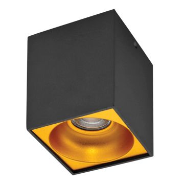goldX ZE832-BG 12 Watt 10x10x14 cm Siyah-Kızıl Gold Sıva Üstü LED Spot