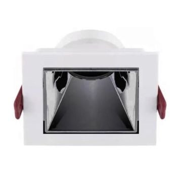 MOLLED MOL4154 Beyaz-Platin Sıva Altı Kare Spot Kasası (Metal)
