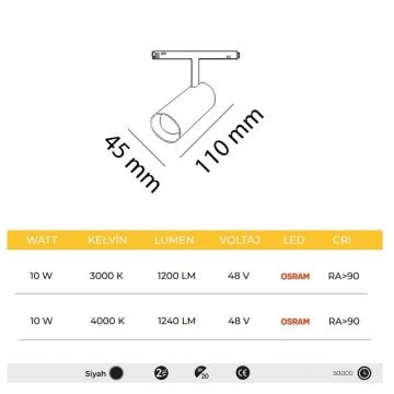 MOLLED MOL6064 10 Watt Slim LED Magnet Ray Spot (OSRAM LED)