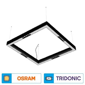 K2 GLOBAL KSL65K 85 Watt 65x65 cm Sıva Üstü / Sarkıt Mercekli Lineer Armatür (OSRAM LED & TRIDONIC Driver)