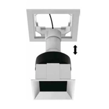 JUPITER JH720 B Beyaz Sıva Altı Kare Spot Kasası - Metal