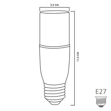 HEKA ERD-255 7 Watt LED Ampul - Beyaz Işık (6500K)