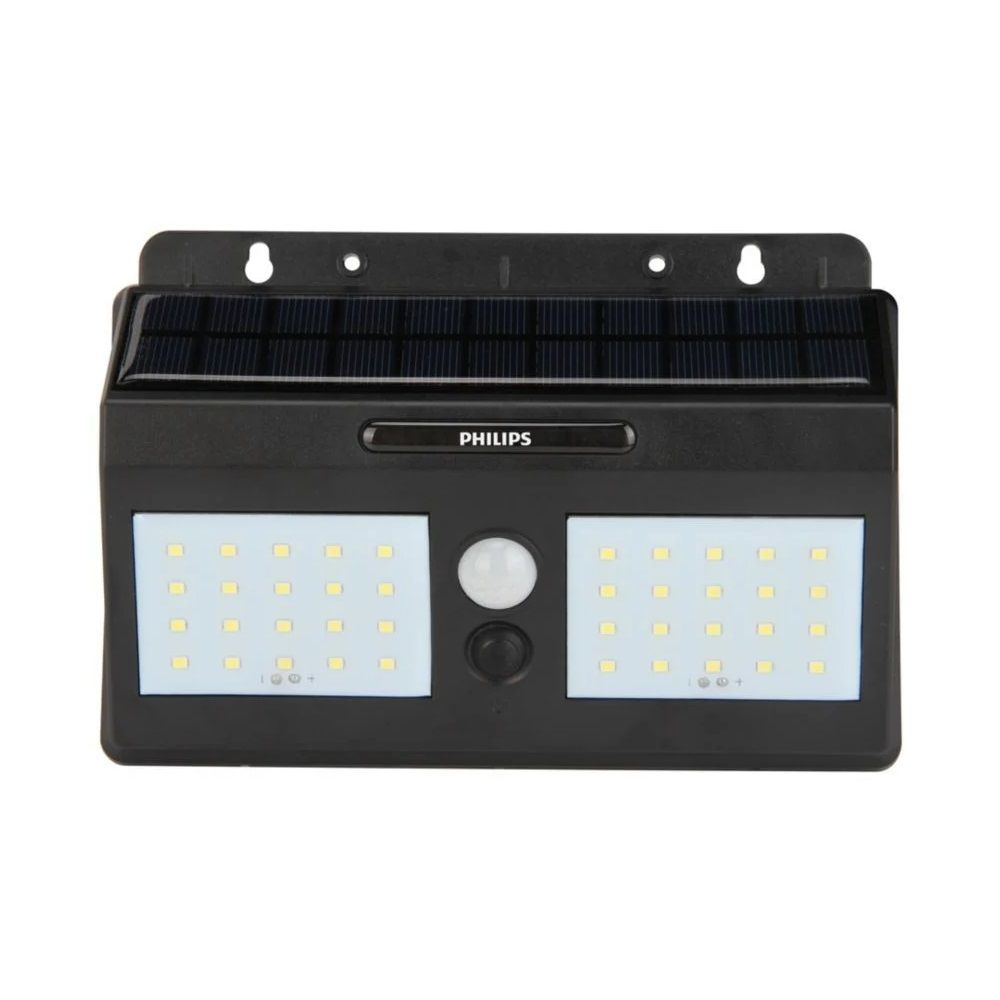 PHILIPS 3-30 Watt Hareket Sensörlü Solar Duvar Apliği - Beyaz Işık (6500K)