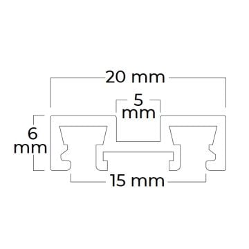 Braytron BY41-01131 3 Metre Ultra Slim Sıva Üstü Magnet Ray