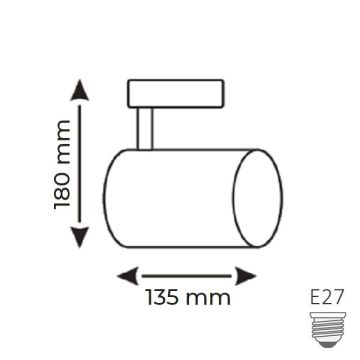 HELIOS HS 2414 PAR30 Tip Beyaz Ray Spot Kasası (E27 Duylu)