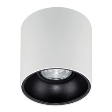 goldX ZE830-1-WB 12 Watt 10x10 cm Beyaz-Siyah Sıva Üstü Silindir LED Spot (SAMSUNG LED & EAGLERISE Driver)