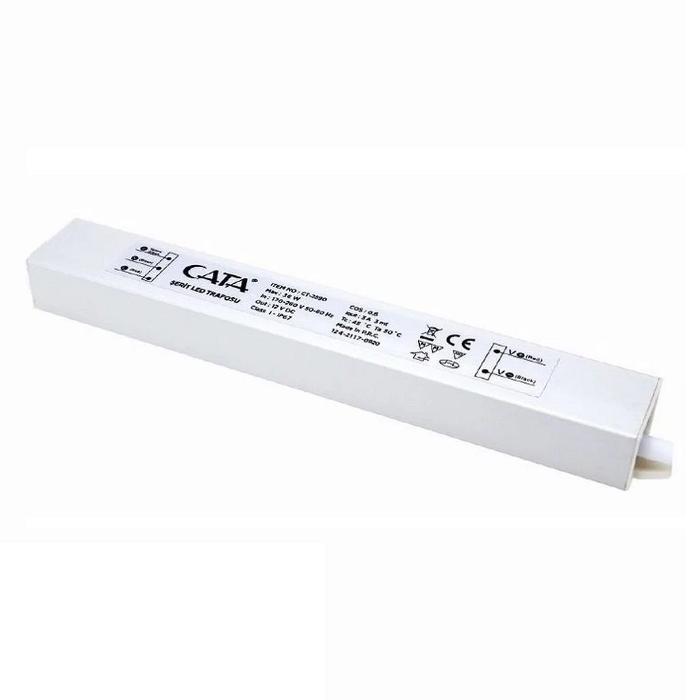 CATA CT-2590 12 Volt 3 Amper 36 Watt Dış Mekan LED Trafosu