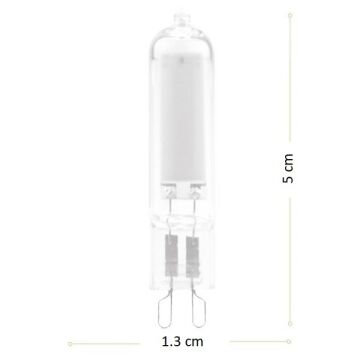 HEKA ERD-265 5 Watt G9 Duylu Dimli LED Kapsül Ampul - Gün Işığı (3000K)