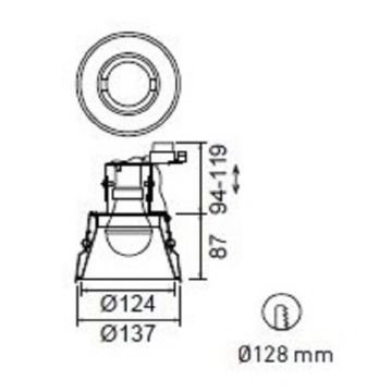 JUPITER JD641 B Beyaz Sıva Altı Yuvarlak Spot Kasası - Metal - E27 Duylu
