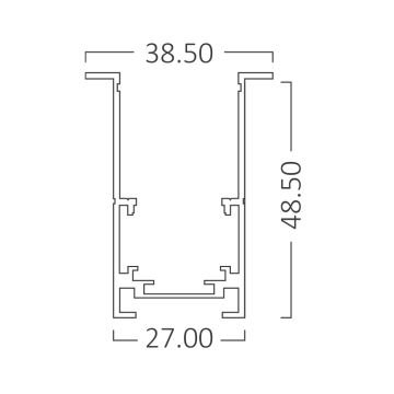 Braytron BY41-00411 1 Metre Sıva Altı Yaylı Magnet Ray