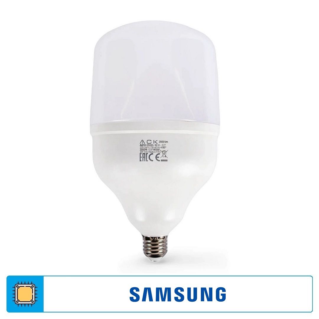 ACK AA13-05020 50 Watt Torch LED Ampul - SAMSUNG LED - Gün Işığı (3000K)