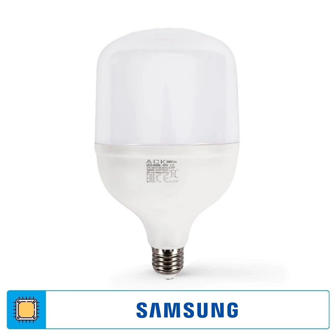 ACK AA13-04023 40 Watt Torch LED Ampul - SAMSUNG LED - Beyaz Işık (6500K)