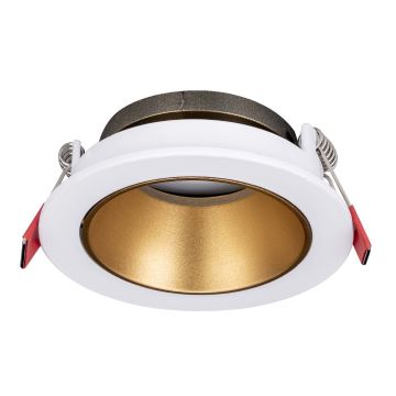 MOLLED MOL4139 Sıva Altı Beyaz-Mat Gold Yuvarlak Spot Kasası (Metal)