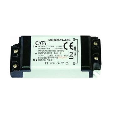 CATA CT-2566 12 Volt 1 Amper 10 Watt LED Trafosu