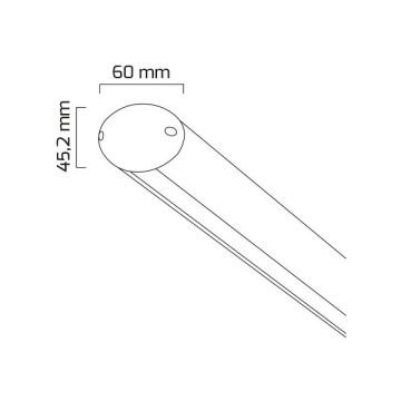 GOYA GY 8076-182 Siyah/Beyaz Kasa 51 Watt 182 cm Lineer Sarkıt Avize