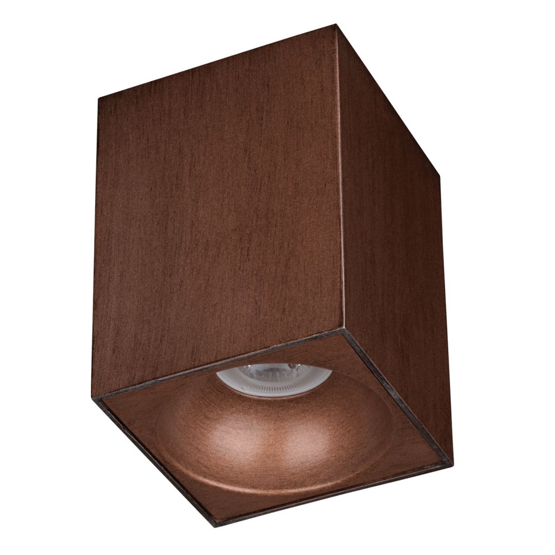 goldX ZE832-BE 10x10x14 cm Bakır Eskitme Sıva Üstü Spot Kasası (GU10 Duylu)