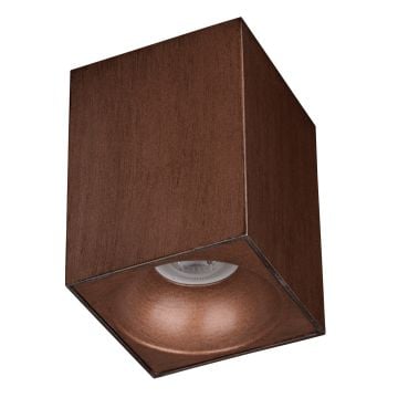 goldX ZE832-BE 10x10x14 cm Bakır Eskitme Sıva Üstü Spot Kasası (GU10 Duylu)