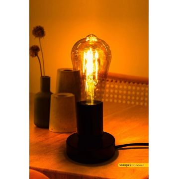 ACK AB46-00420 4 Watt LED Rustik Armut Ampul - Amber