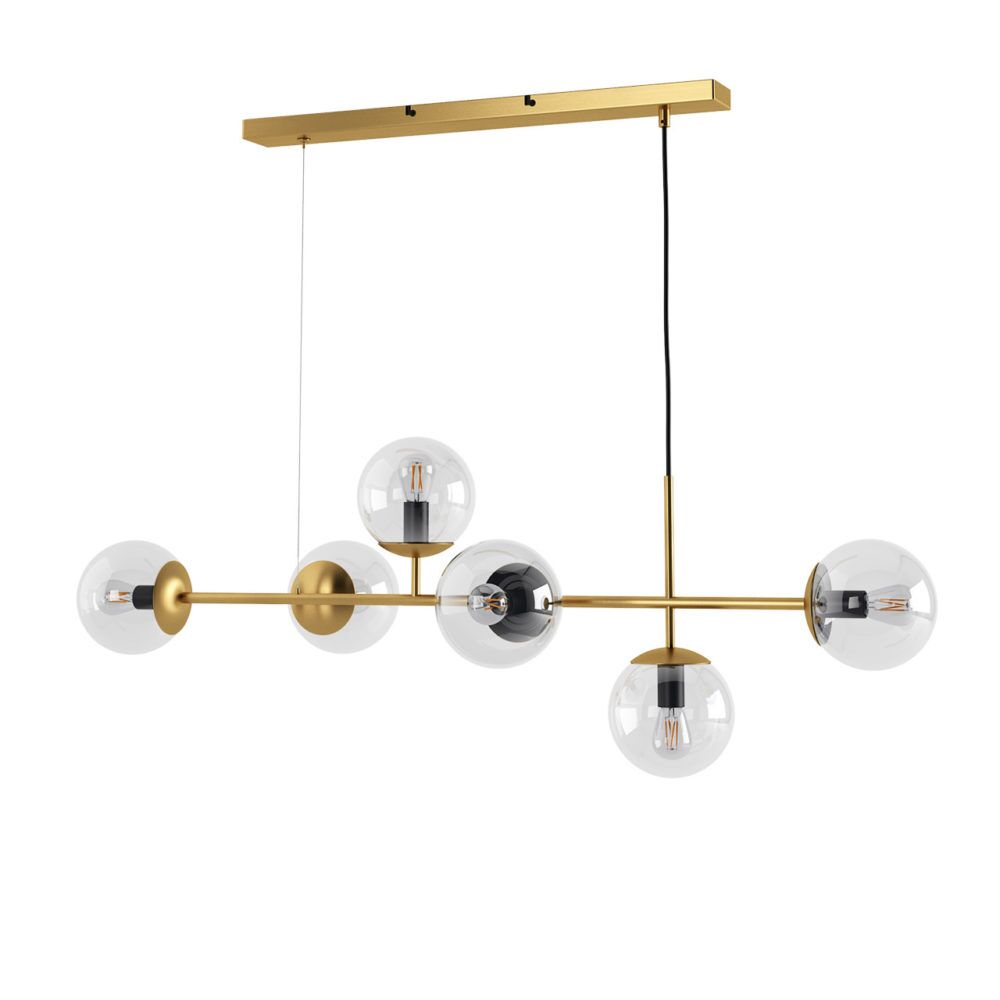 CL-S114 Altılı Küre Camlı Avize