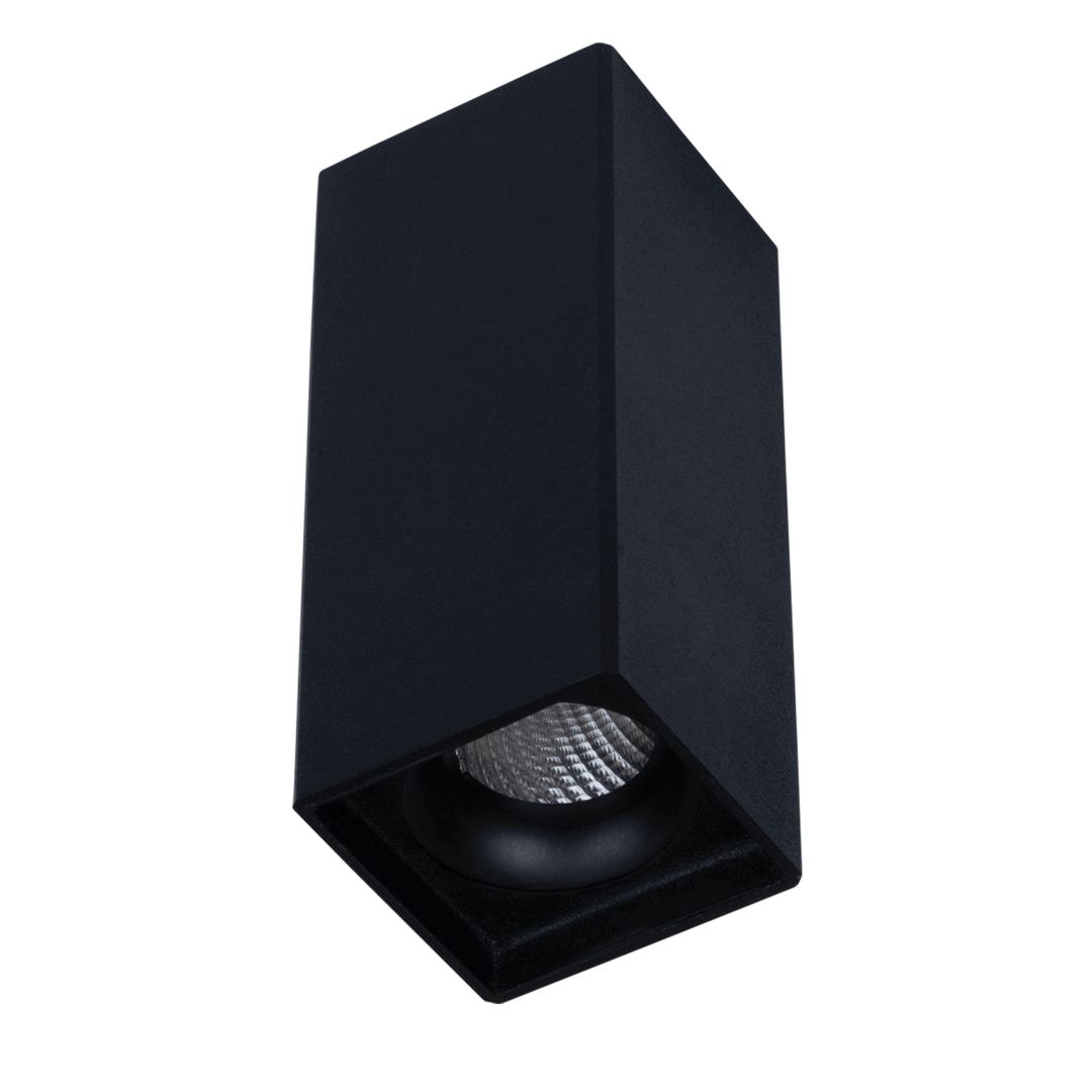 goldX ZE159-BK 12 Watt 6x6x14 cm Siyah/Beyaz Sıva Üstü LED Spot