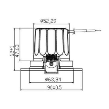 JUPITER LS701 B 12 Watt Bakır Sıva Altı Yuvarlak LED Spot - Metal - Gün Işığı (3000K)