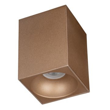 goldX ZE832-BR 10x10x14 cm Bronz Sıva Üstü Spot Kasası (GU10 Duylu)