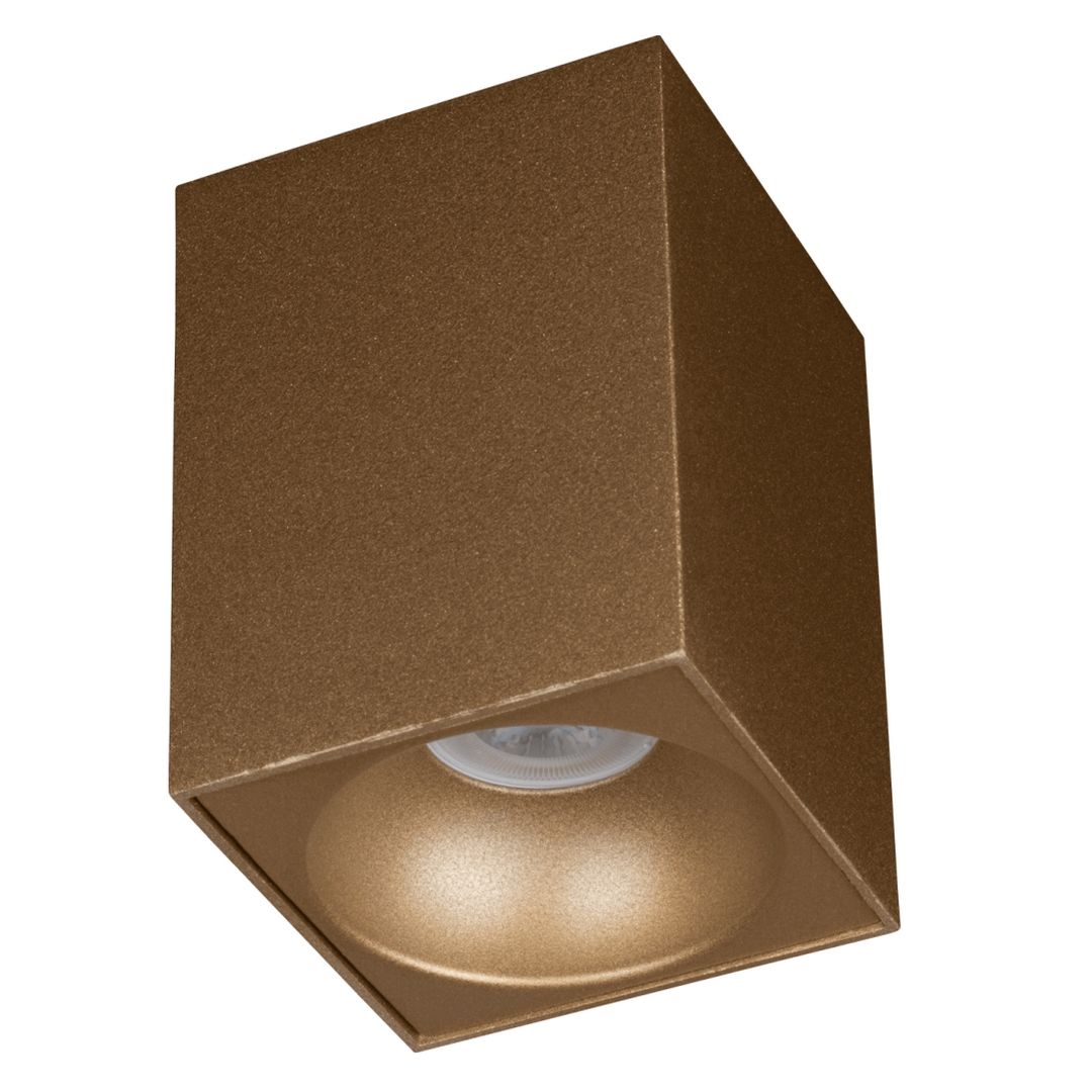 goldX ZE832-G 10x10x14 cm Gold Sıva Üstü Spot Kasası (GU10 Duylu)