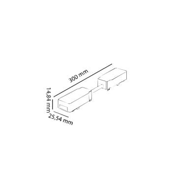 MOLLED MOL6096 Slim Trimless Magnet Ray Esnek Bağlantı Aparatı
