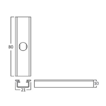 Braytron BY41-80101 Ultra Slim Sıva Altı/Üstü Magnet Askı Takımı