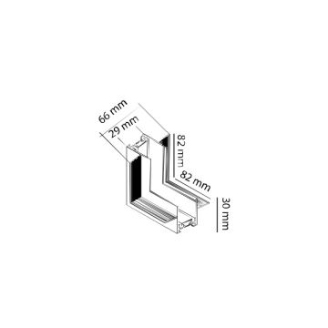 MOLLED MOL6094 Slim Trimless Magnet Ray L Dönüş Aparatı (Duvar)