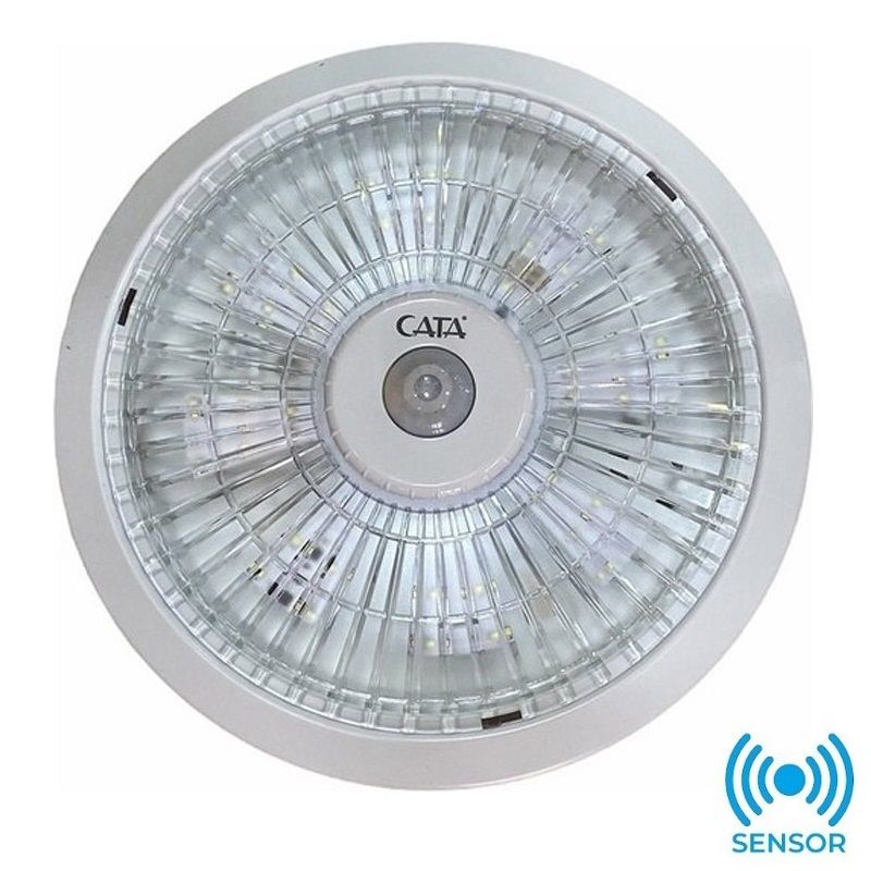 CATA CT-9254 18 Watt Beyaz Sensörlü ve Acil Aydınlatma Kitli LED Glop Armatür - Beyaz Işık (6400K)