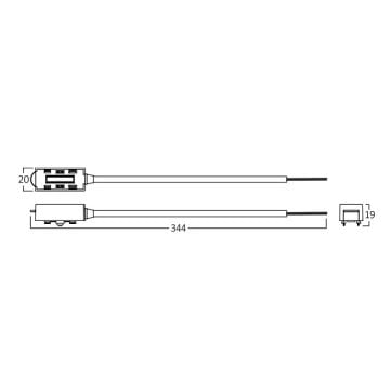 Braytron BY41-80081 Ultra Slim Sıva Altı/Üstü Magnet Ray Enerji Girişi