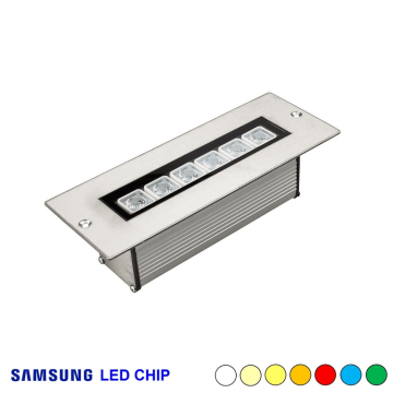 6 Watt 20 cm Sıva Altı SAMSUNG LED Wallwasher Dış Cephe Aydınlatma Armatürü