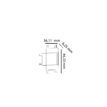 MOLLED MOL6046 Sıva Üstü Magnet Ray T Aparatı