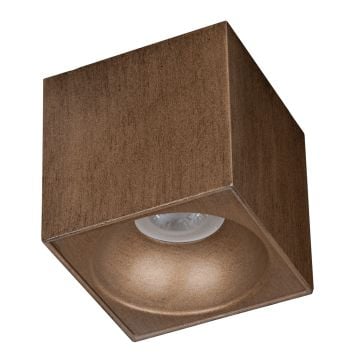 goldX ZE832-1-BRE 10x10x10 cm Bronz Eskitme Sıva Üstü Spot Kasası (GU10 Duylu)