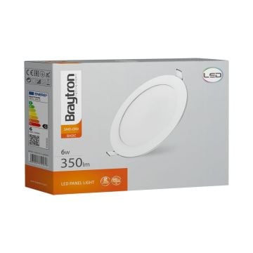 Braytron BP01-30630 6 Watt Sıva Altı Yuvarlak LED Panel - Beyaz Işık (6500K)