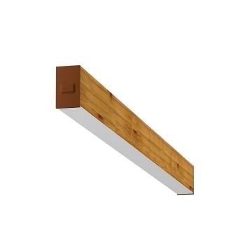 GOYA GY 8032-90-62-C 39 Watt 90 cm Ahşap (Ceviz) Desenli Sıva Üstü Lineer Armatür